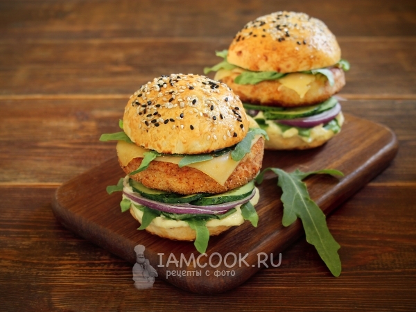 Котлета для фишбургера, рецепт с фото