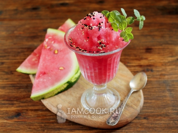 Арбузный лед, рецепт с фото