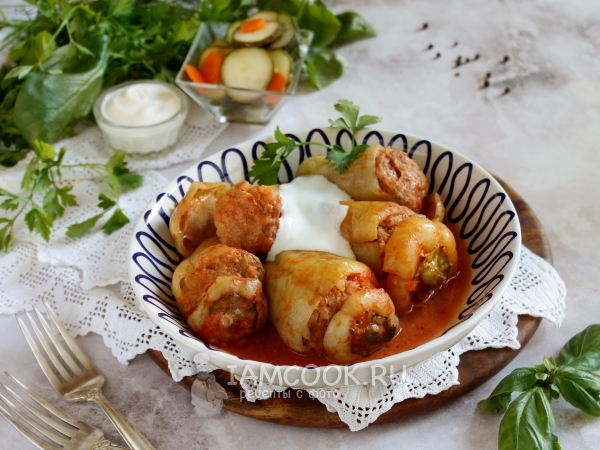 Фаршированный перец «Белозёрка», рецепт с фото