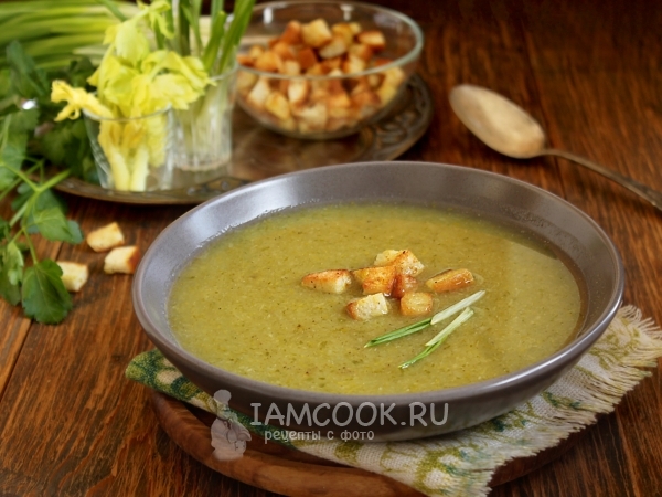 Суп-пюре из сельдерея с капустой, рецепт с фото