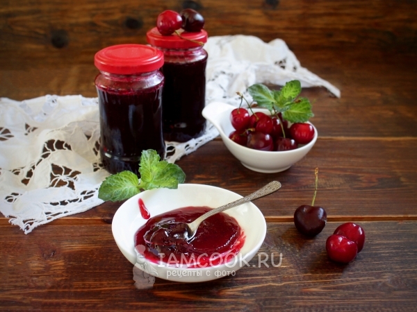 Джем из черешни без косточек, рецепт с фото