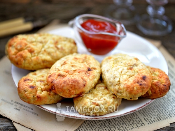 Котлеты из трески в духовке, рецепт с фото