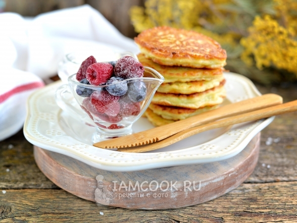 Оладьи с яблоком и кабачком, рецепт с фото