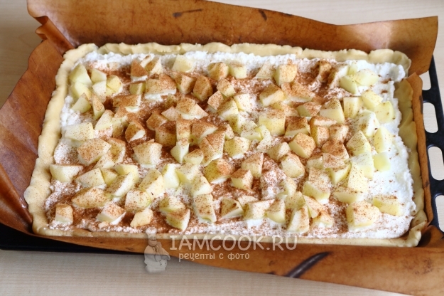 Творожно-яблочная начинка для тёртого пирога