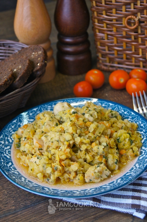 Как приготовить чечевицу с курицей?