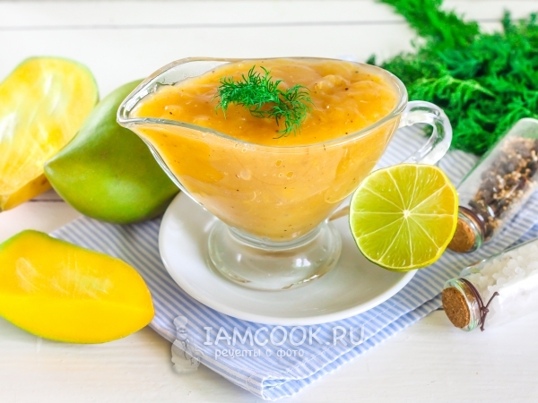 Соус из манго (к мясу), рецепт с фото