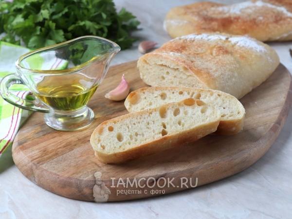 Итальянская чиабатта (классический рецепт), рецепт с фото