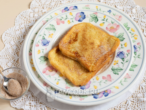 Гренки «Бедный рыцарь», рецепт с фото