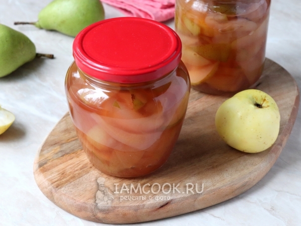 Варенье из груш и яблок дольками (прозрачное), рецепт с фото