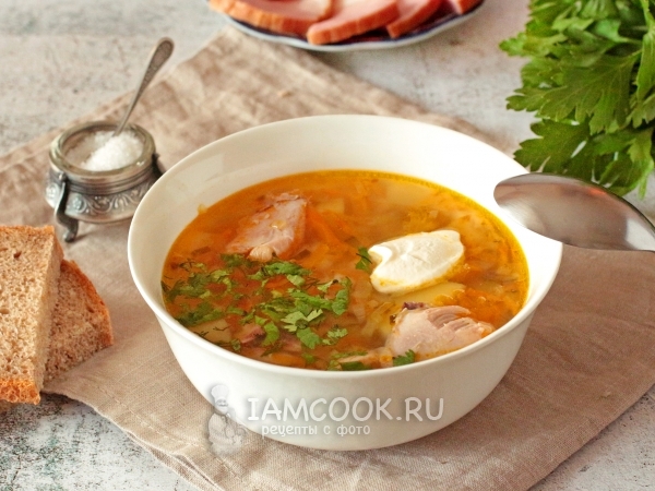 Рассольник с курицей и солеными огурцами, рецепт с фото