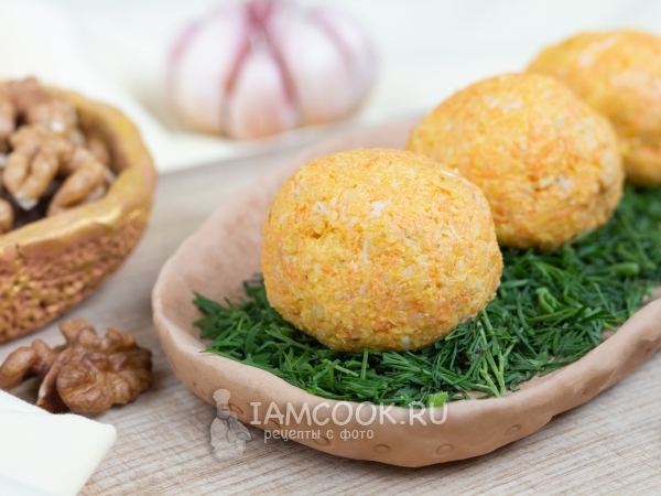 Морковные шарики, рецепт с фото