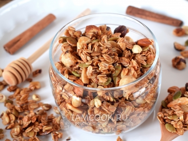 Ореховая гранола, рецепт с фото