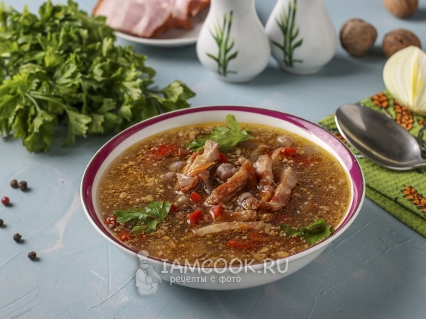 Ореховый суп с нутом, рецепт с фото