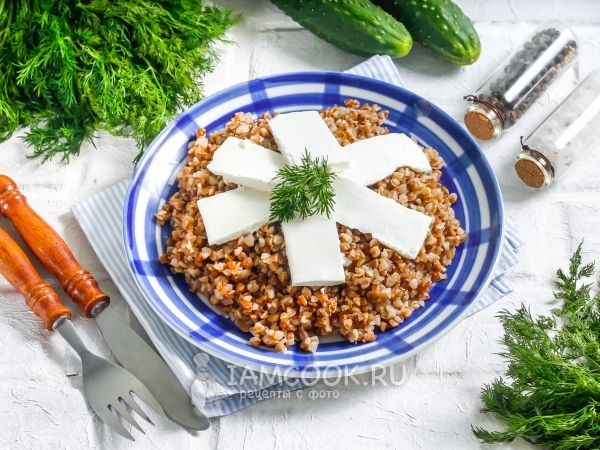 Гречка с брынзой, рецепт с фото