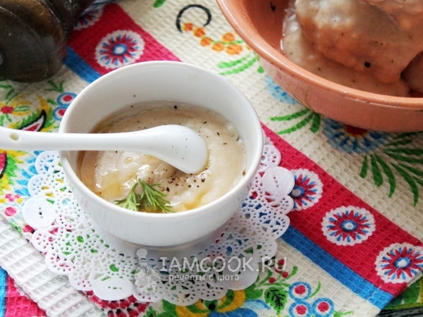 Сливочная подлива для котлет, рецепт с фото