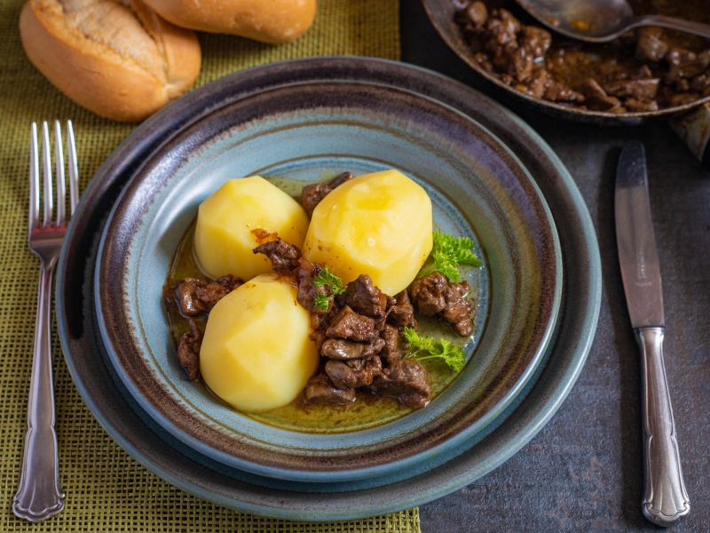 Жареная гусиная печень, рецепт с фото