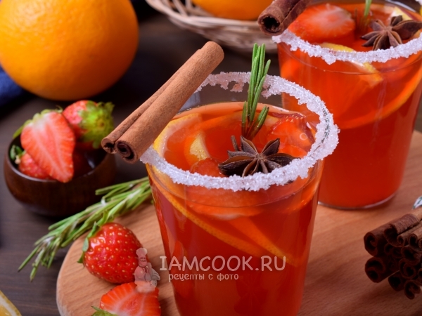 Клубничный пунш, рецепт с фото