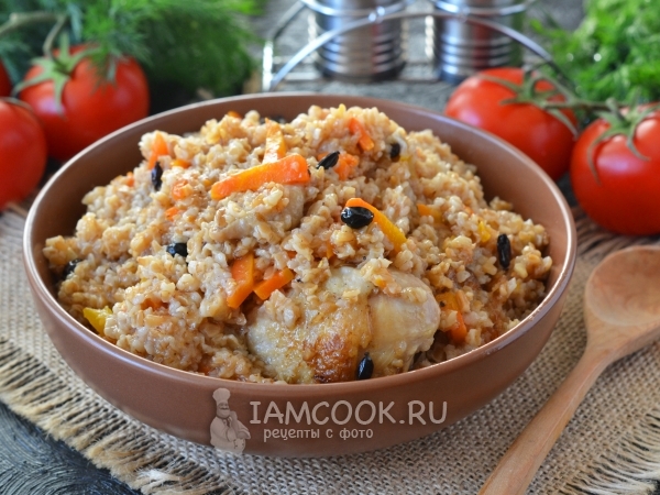 Плов из полбы, рецепт с фото