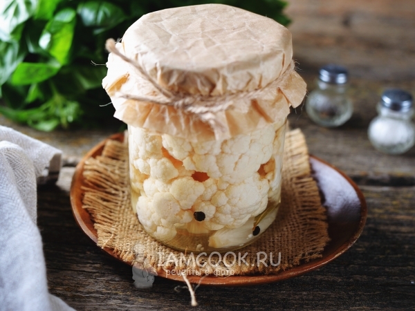 Маринованная цветная капуста на зиму без стерилизации, рецепт с фото