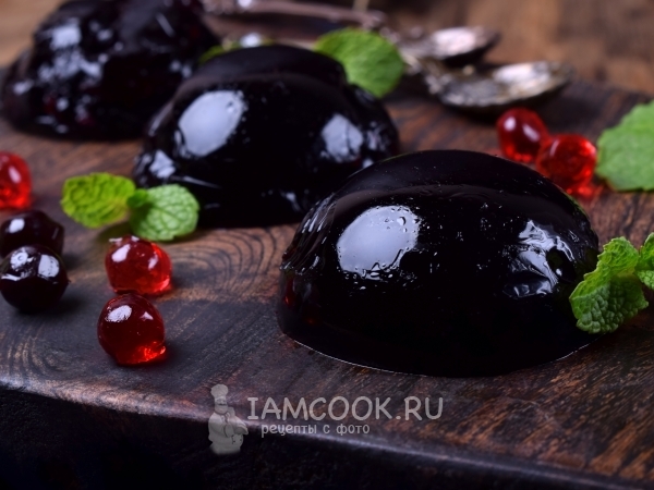 Желе из черники, рецепт с фото