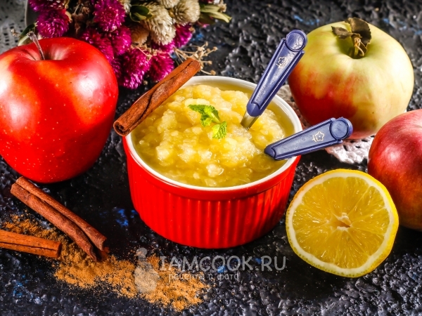Яблочный джем в микроволновке, рецепт с фото