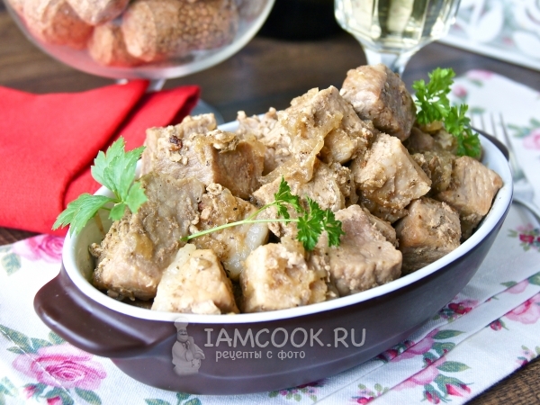 Свинина в вине, рецепт с фото