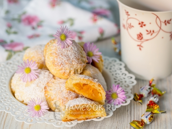 Творожное печенье с курагой, рецепт с фото