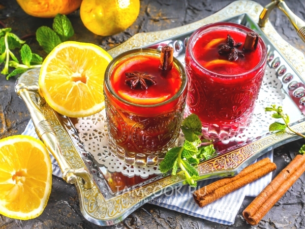 Глинтвейн с медом и лимоном, рецепт с фото