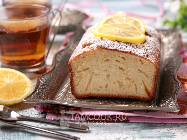 Лимонный пирог «Дырчатый», рецепт с фото