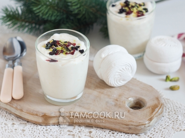 Десерт из сметаны и зефира, рецепт с фото