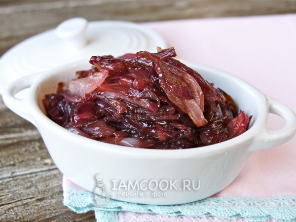 Карамелизованный лук, рецепт с фото