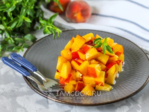 Персиковый тартар, рецепт с фото