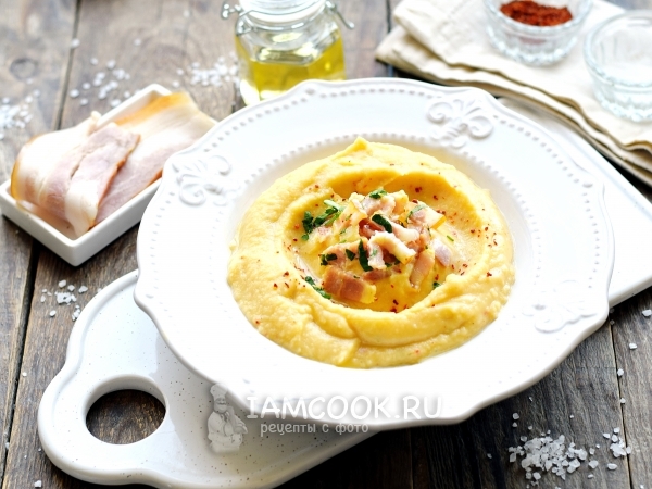 Гороховое пюре с беконом, рецепт с фото