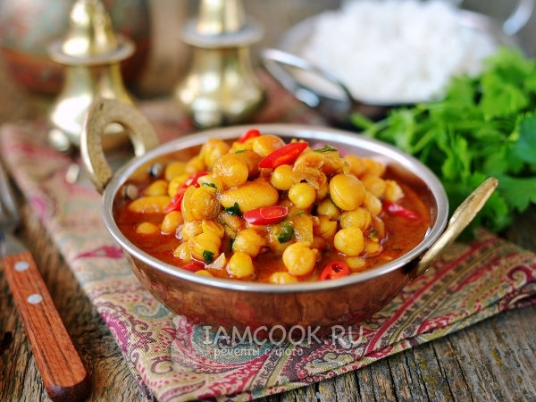 Карри с нутом, рецепт с фото