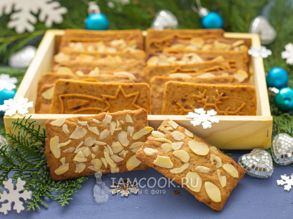 Рождественское печенье с коричневым сахаром, рецепт с фото