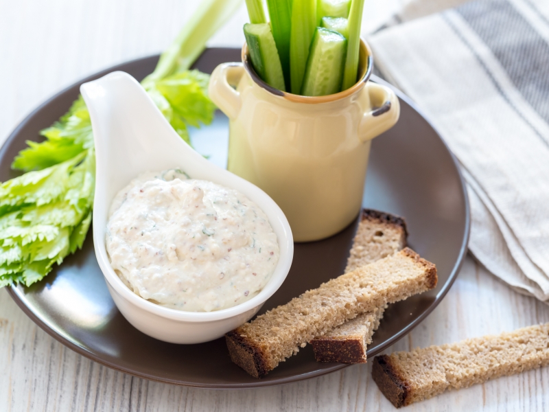 Творожный соус с зеленью, рецепт с фото