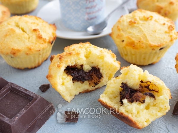 Творожные кексы с рисовой мукой, рецепт с фото