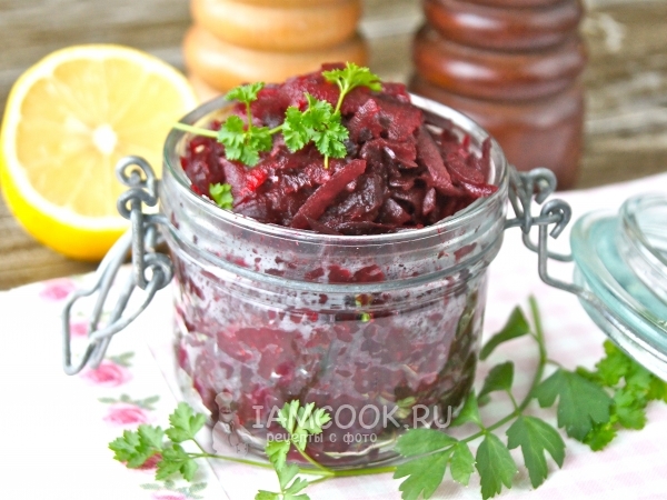 Цвикли (острая закуска из свеклы), рецепт с фото