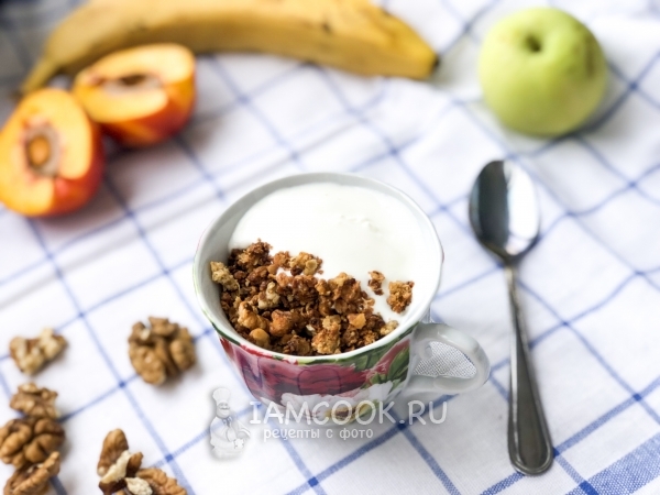 Гранола в микроволновке, рецепт с фото