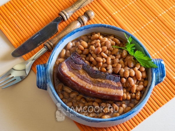 Белая фасоль в духовке, рецепт с фото