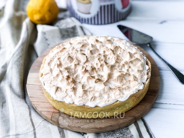 Лимонный тарт с меренгой, рецепт с фото