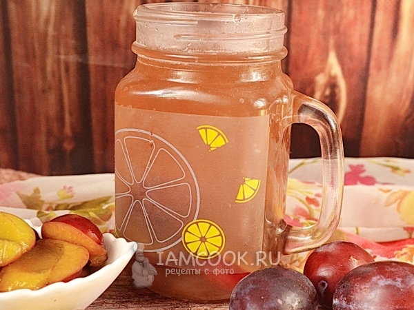 Компот из замороженных слив, рецепт с фото