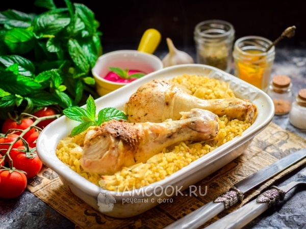 Булгур с куриными ножками в духовке, рецепт с фото