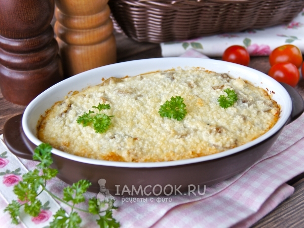 Грибная запеканка из лесных грибов, рецепт с фото