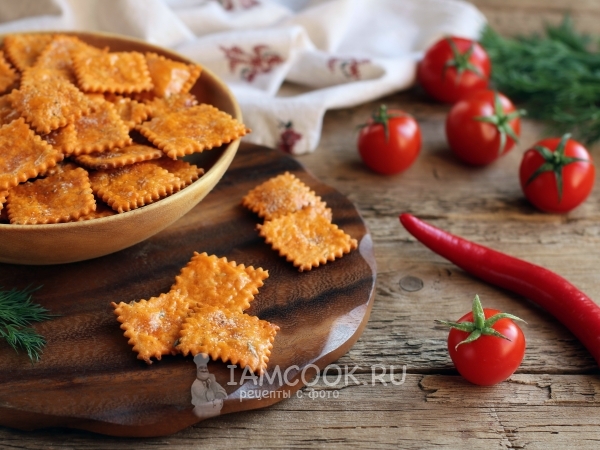 Томатные крекеры с тимьяном, рецепт с фото