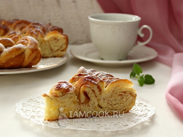Пирог с корицей и сахаром, рецепт с фото