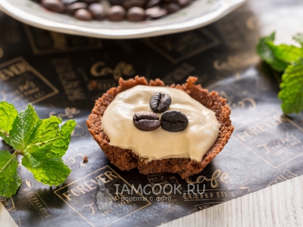 Корзиночки с кофейным кремом (без выпечки), рецепт с фото