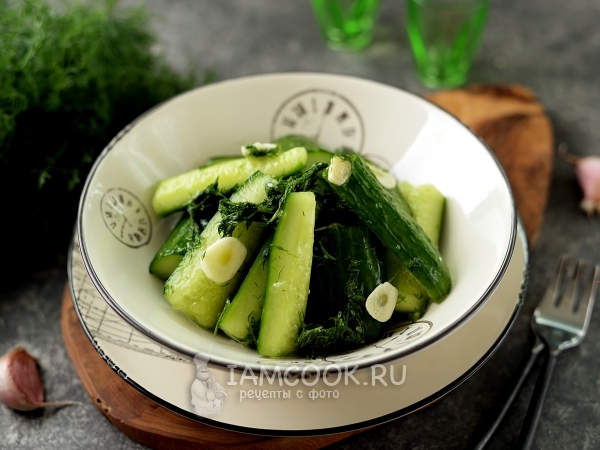 Ленивые огурцы (соленые), рецепт с фото