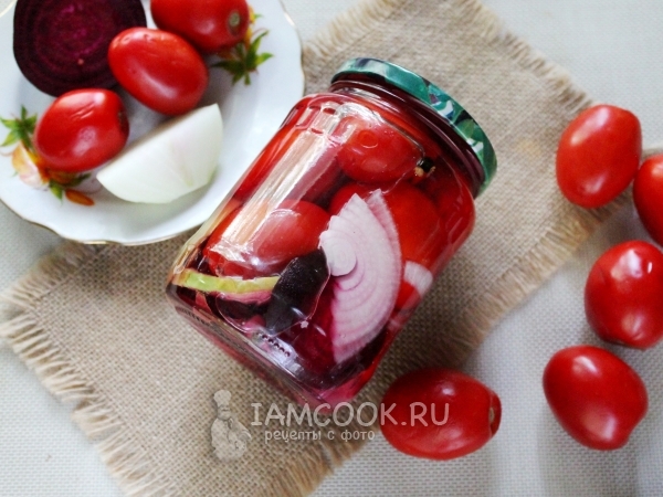 Помидоры со свеклой и яблоками на зиму, рецепт с фото