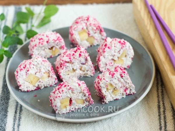 Роллы из творога, рецепт с фото